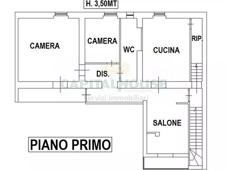 Immagine 3 di Appartamento in vendita  a Camigliano
