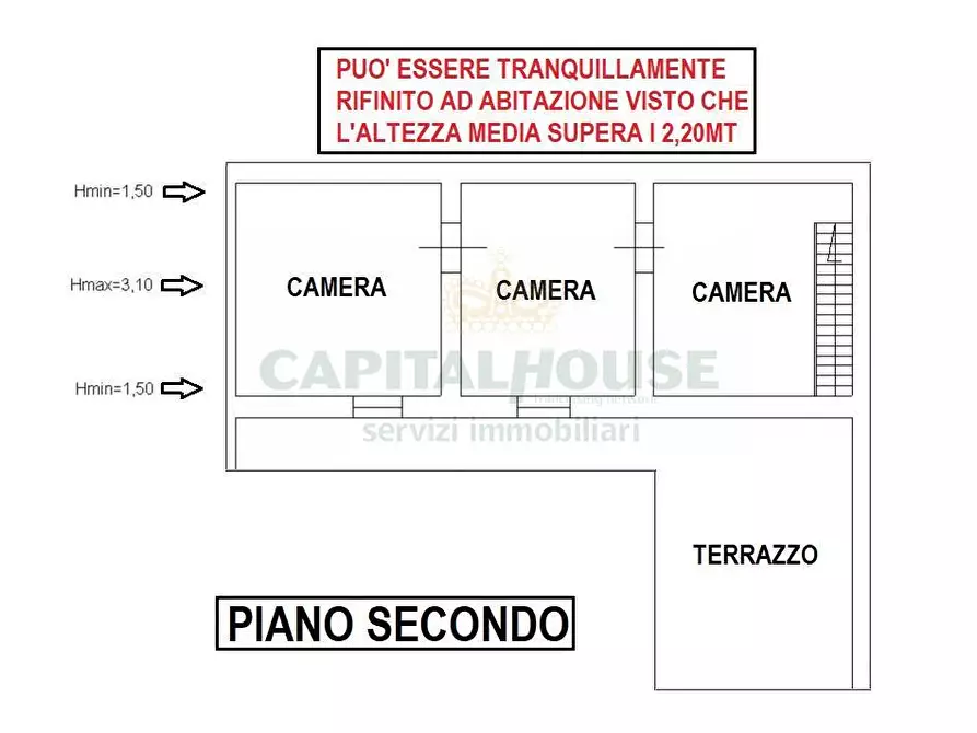 Immagine 4 di Appartamento in vendita  a Camigliano