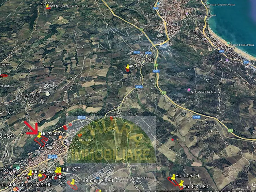 Immagine 22 di Terreno agricolo in vendita  in Contrada Strane snc a Cupello