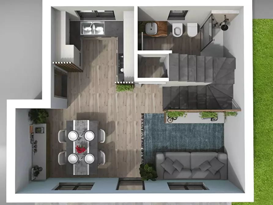 Immagine 19 di Villetta a schiera in vendita  in coffia a Pratovecchio Stia