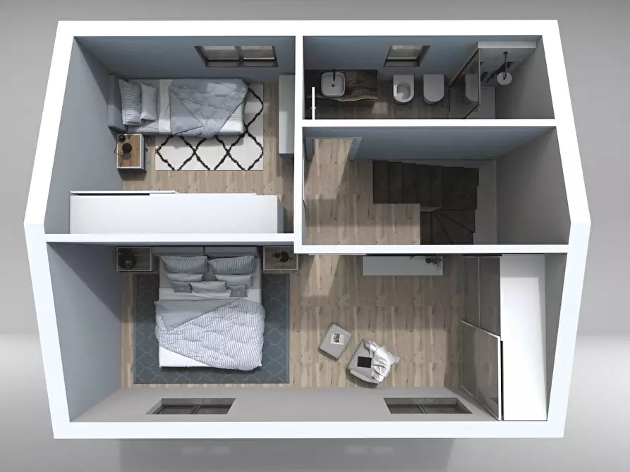 Immagine 20 di Villetta a schiera in vendita  in coffia a Pratovecchio Stia