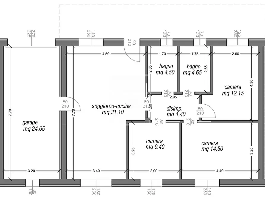 Immagine 4 di Appartamento in vendita  in via panoramica snc a Calvagese Della Riviera