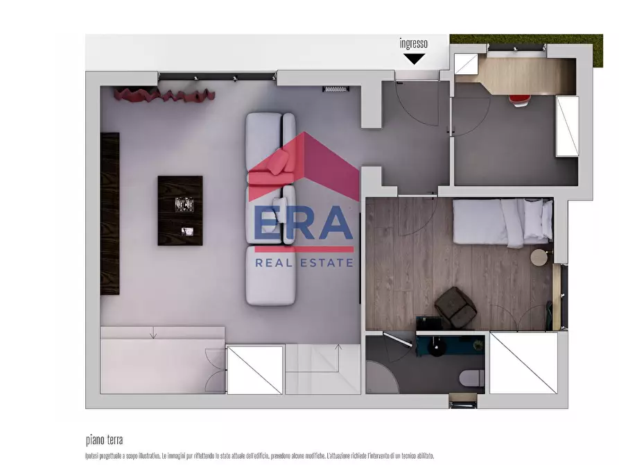 Immagine 30 di Villetta a schiera in vendita  in Via Corinna 7 a Roma