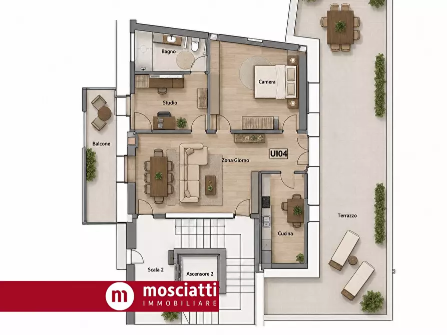 Immagine 1 di Attico in vendita  in Via A. De Gasperi a Esanatoglia