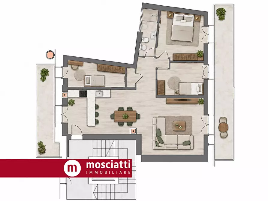 Immagine 3 di Appartamento in vendita  in Via De Gasperi a Esanatoglia