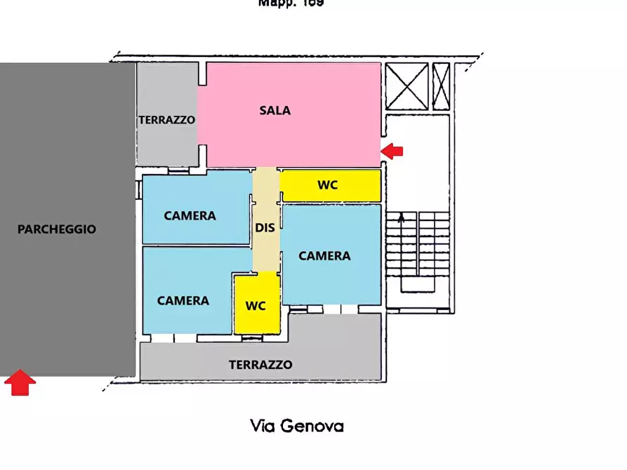 Immagine 34 di Appartamento in vendita  in Via Genova 2 a Sassari