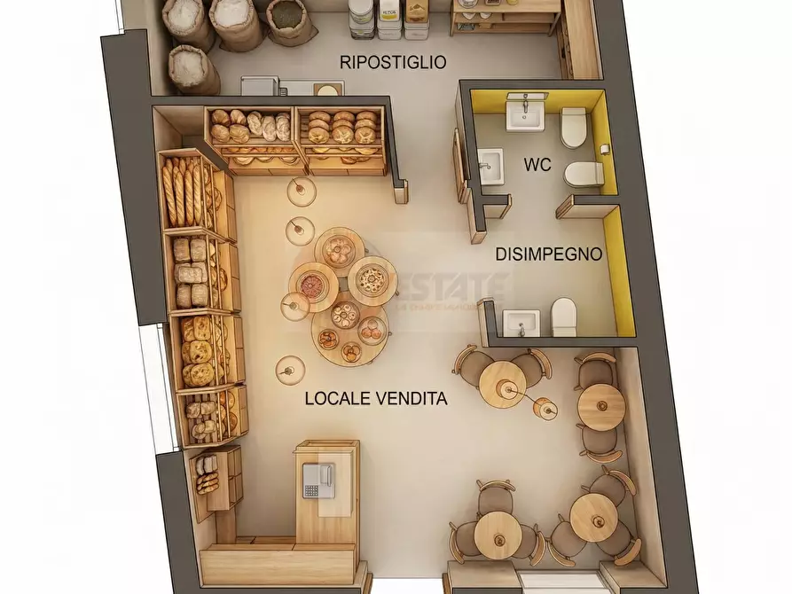 Immagine 12 di Locale commerciale in vendita  in via università 56 a Sassari
