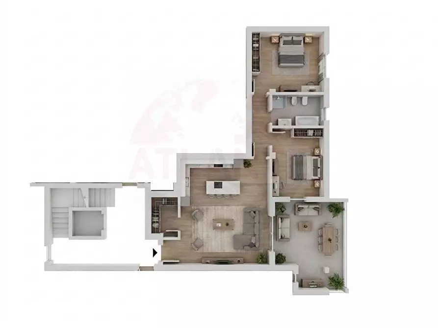 Immagine 10 di Appartamento in vendita  in via Anita Bertoli 34 a Castel Mella