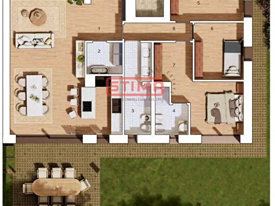 Immagine 5 di Attico in vendita  a Treviso