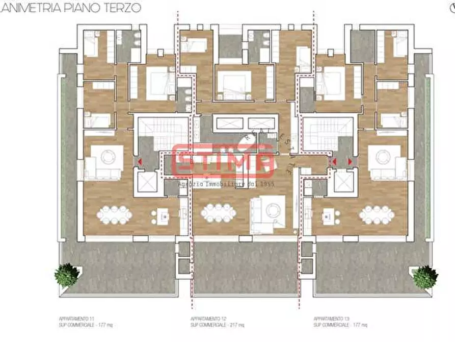 Immagine 6 di Attico in vendita  a Treviso