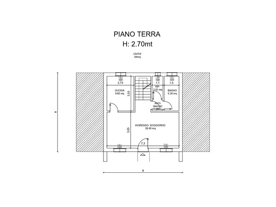 Immagine 8 di Villetta a schiera in vendita  a Monteprandone