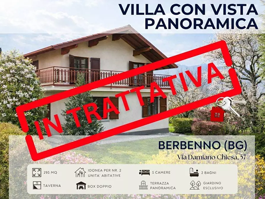 Immagine 1 di Villa in vendita  in via damiano chiesa 57 a Almenno San Bartolomeo