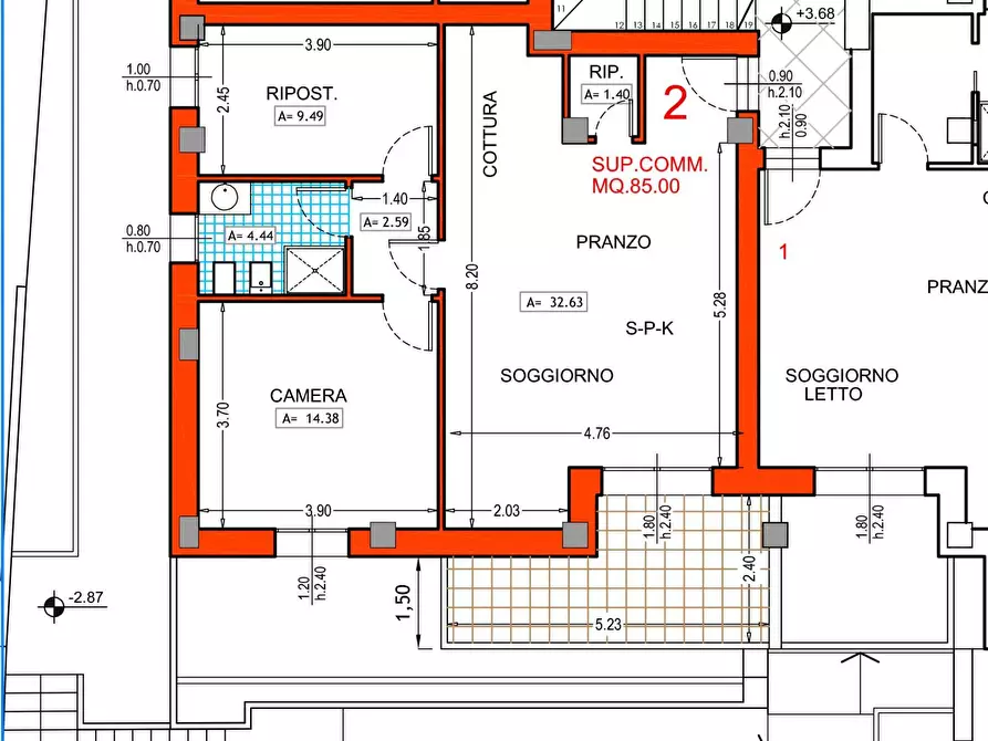 Immagine 1 di Appartamento in vendita  in VIA LA MARCA a Pesaro