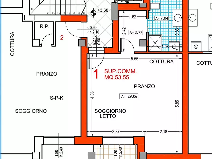 Immagine 1 di Appartamento in vendita  in via la marca a Pesaro