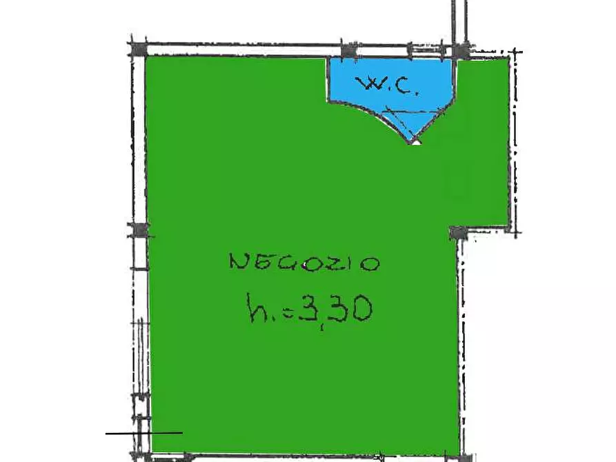 Immagine 2 di Locale commerciale in affitto  in VIA t. AMIANI 33 a Fano