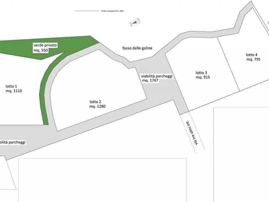 Immagine 2 di Terreno residenziale in vendita  in Zona Coccaia a Bibbiena