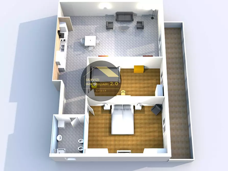 Immagine 15 di Appartamento in vendita  in Via Raddusa 9 a Roma