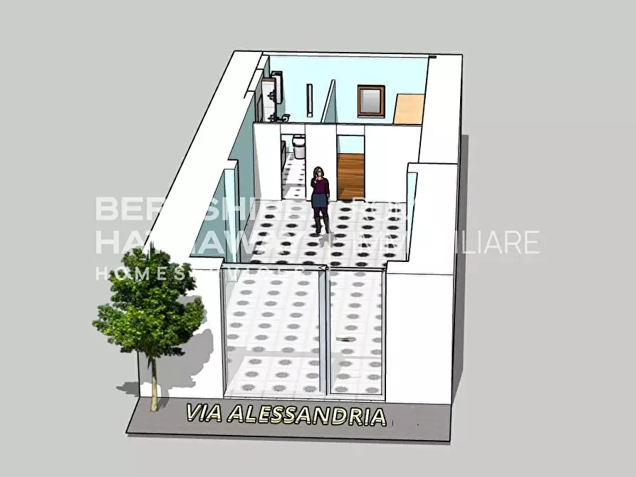 Immagine 2 di Locale commerciale in vendita  in Via Alessandria a Roma