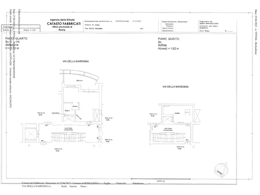 Immagine 40 di Appartamento in vendita  in Via della Maremma a Roma