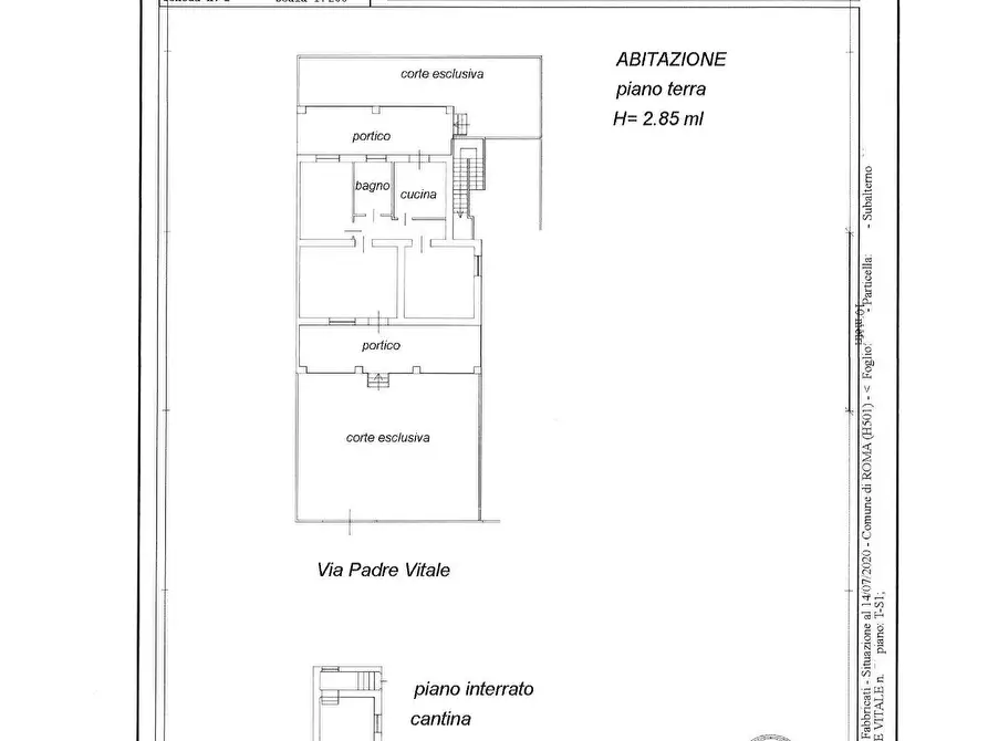 Immagine 32 di Villa in vendita  in Via Padre Vitali a Roma