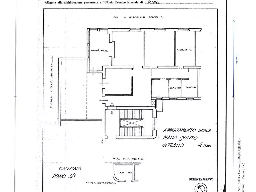 Immagine 24 di Appartamento in vendita  in Via Sant'Angela Merici a Roma
