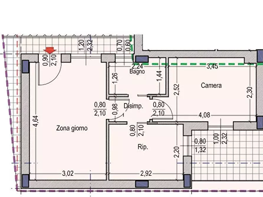 Immagine 2 di Appartamento in vendita  in via cadamosto a Civitanova Marche