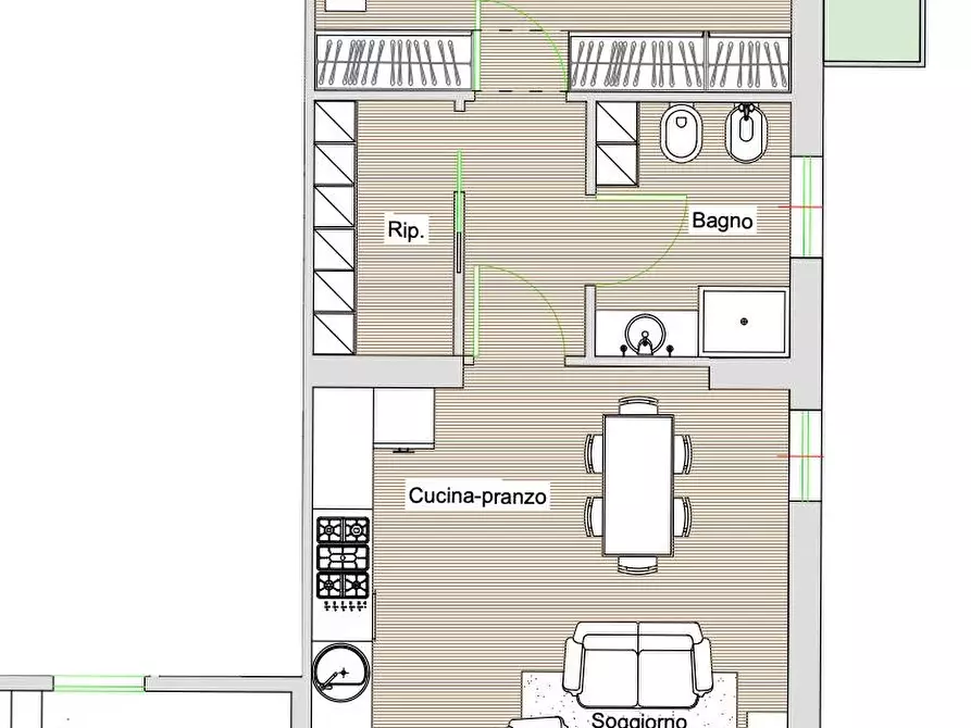Immagine 3 di Appartamento in vendita  in via milazzo a Civitanova Marche