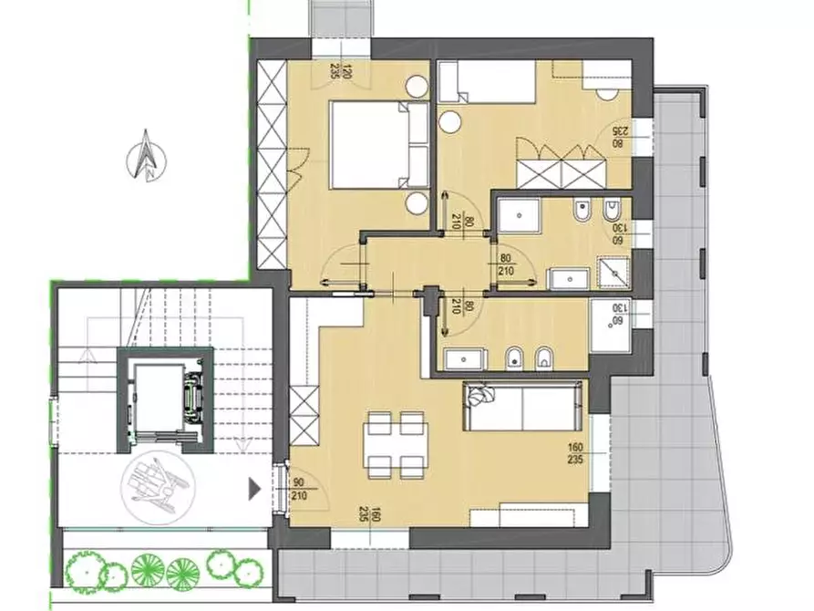 Immagine 3 di Appartamento in vendita  a Grottammare