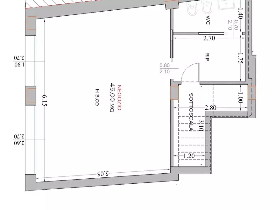 Immagine 2 di Locale commerciale in vendita  a Civitanova Marche