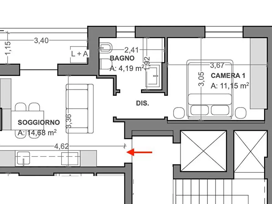 Immagine 2 di Appartamento in vendita  in corso garibaldi a Civitanova Marche