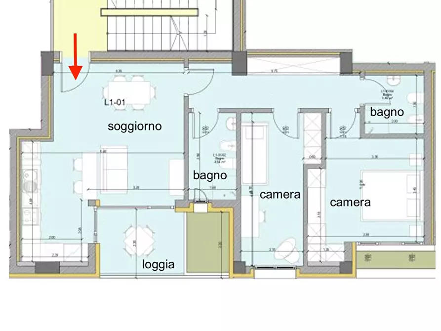 Immagine 4 di Appartamento in vendita  a Civitanova Marche