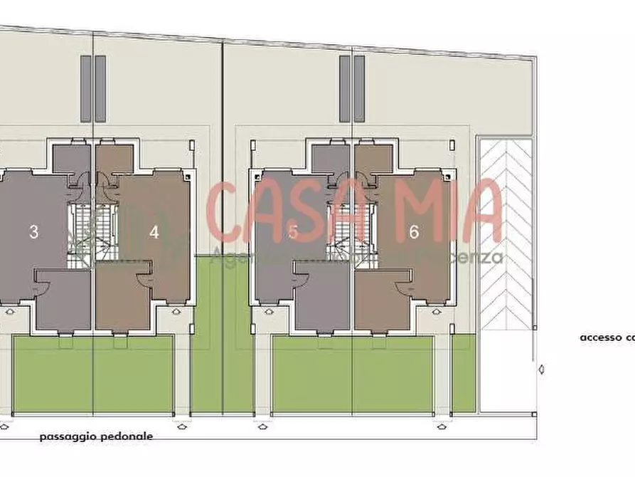 Immagine 6 di Villetta a schiera in vendita  in Via mozart a Agazzano