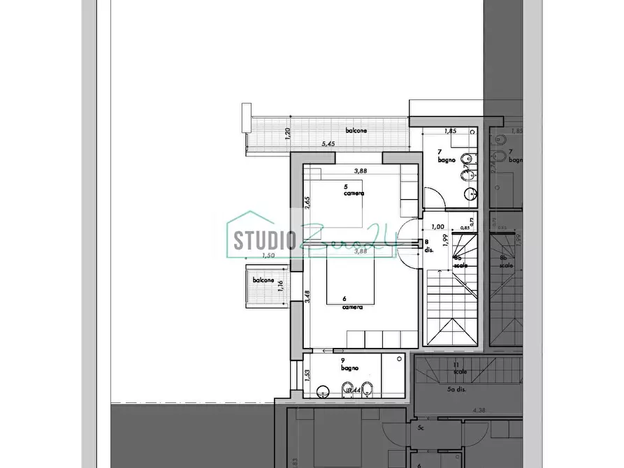 Immagine 11 di Casa semindipendente in vendita  a Camaiore