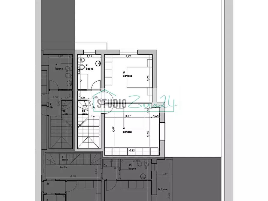 Immagine 14 di Casa semindipendente in vendita  a Camaiore