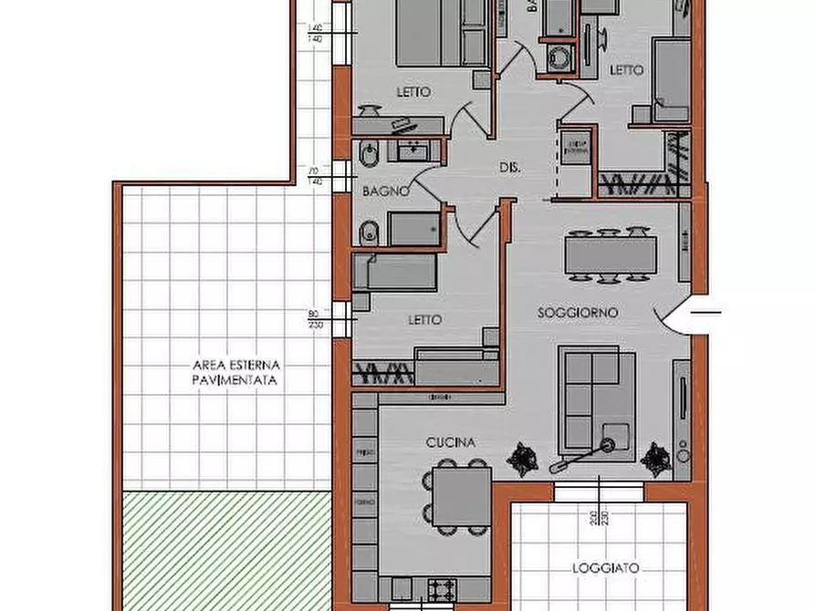 Immagine 22 di Appartamento in vendita  in Via IV Novembre a Piacenza