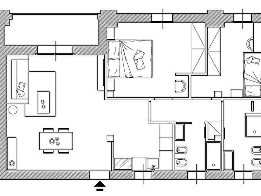 Immagine 5 di Appartamento in vendita  in Via Roma a Pontenure