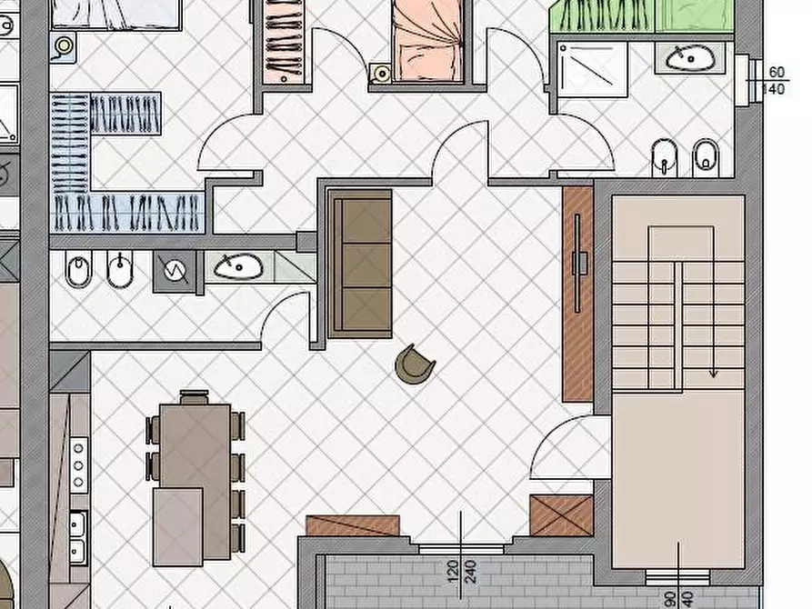 Immagine 2 di Appartamento in vendita  in Via Faustini a Agazzano