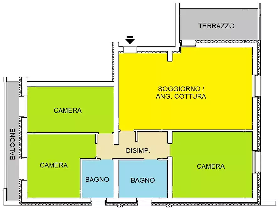 Immagine 10 di Appartamento in vendita  in Via  Veneto a Piacenza