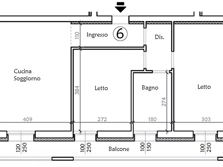 Immagine 17 di Appartamento in vendita  in Via  Veneto a Piacenza