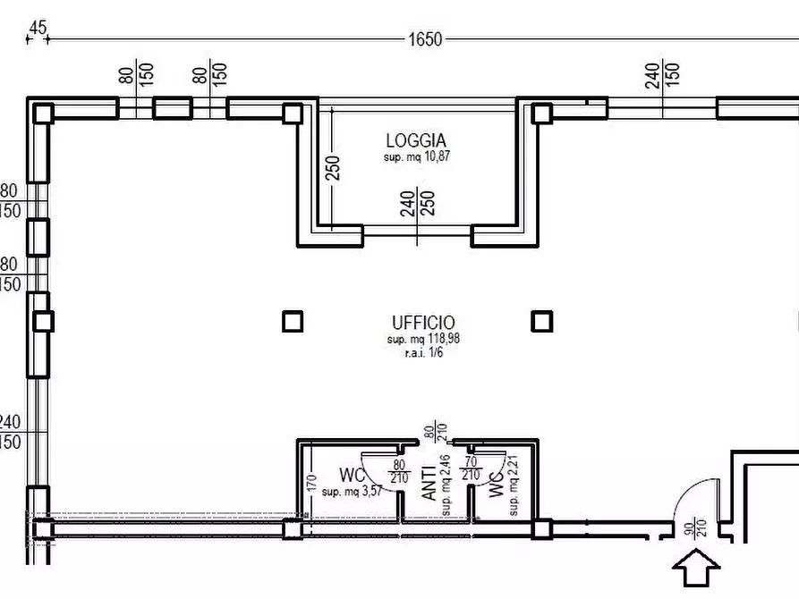 Immagine 2 di Ufficio in vendita  in Via Corselli a Piacenza