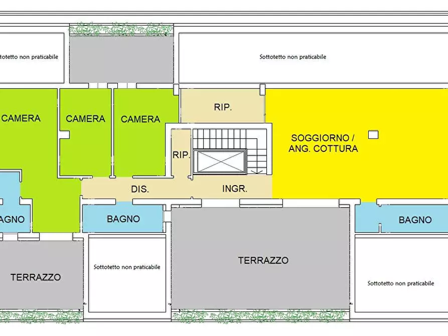 Immagine 9 di Attico in vendita  in Via  Veneto a Piacenza