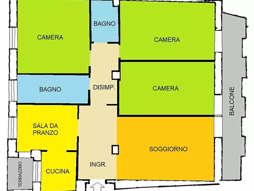 Immagine 23 di Appartamento in vendita  in Viale Dante Alighieri a Piacenza