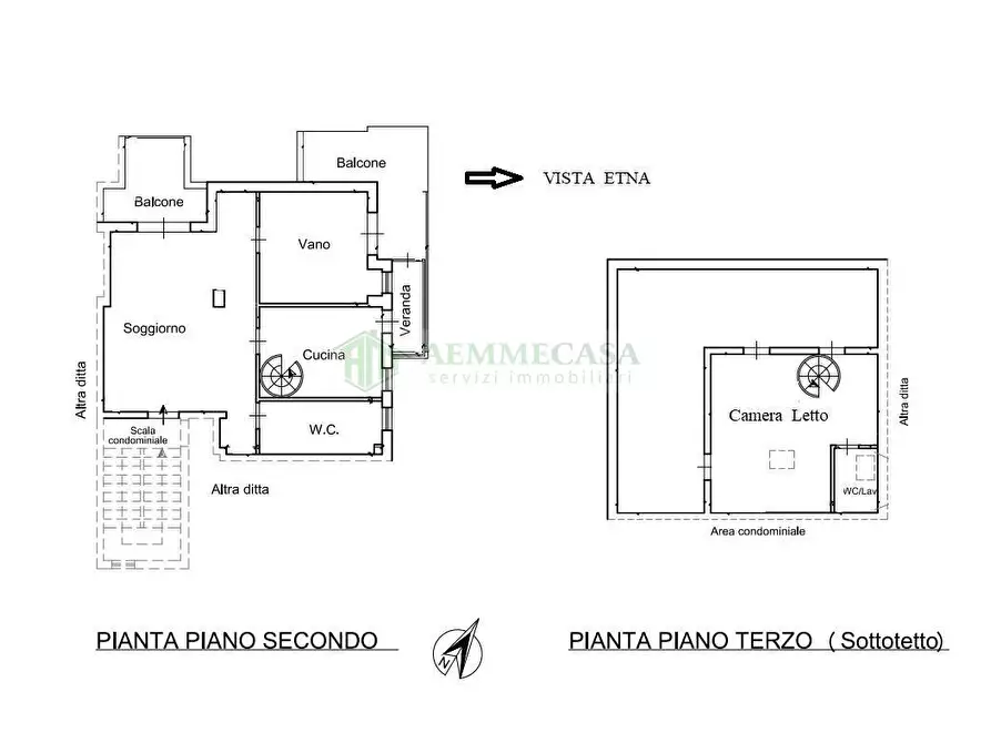 Immagine 2 di Appartamento in vendita  in Via Renzo De Felice 10 a Gravina Di Catania
