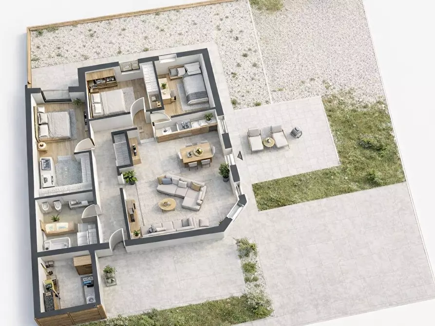 Immagine 1 di Villetta a schiera in vendita  in Via provinciale Circonvallazione a Molinella