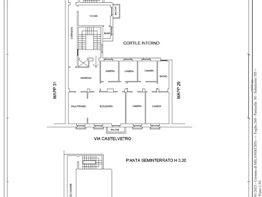 Immagine 18 di Appartamento in vendita  in VIA LODOVICO CASTELVETRO 1 a Milano
