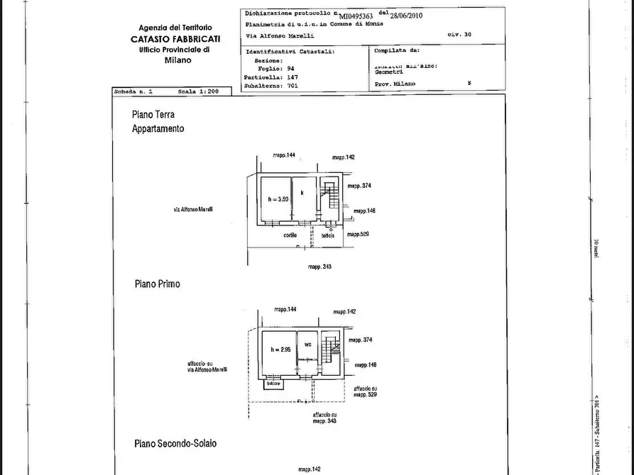 Immagine 14 di Appartamento in vendita  in VIA ALFONSO MARELLI 30 a Monza