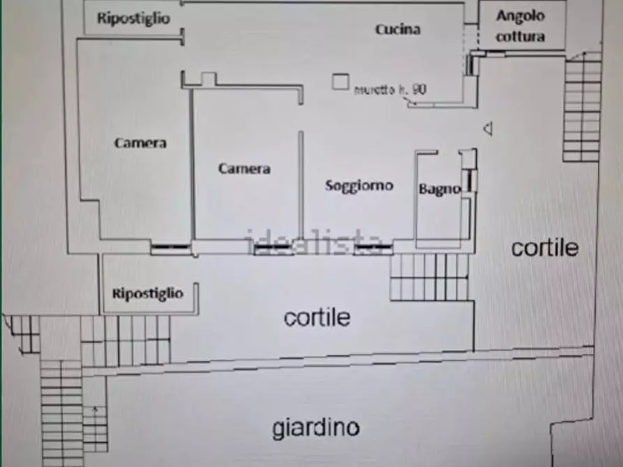 Immagine 32 di Casa semindipendente in vendita  in Via Borzoli 19 a Genova