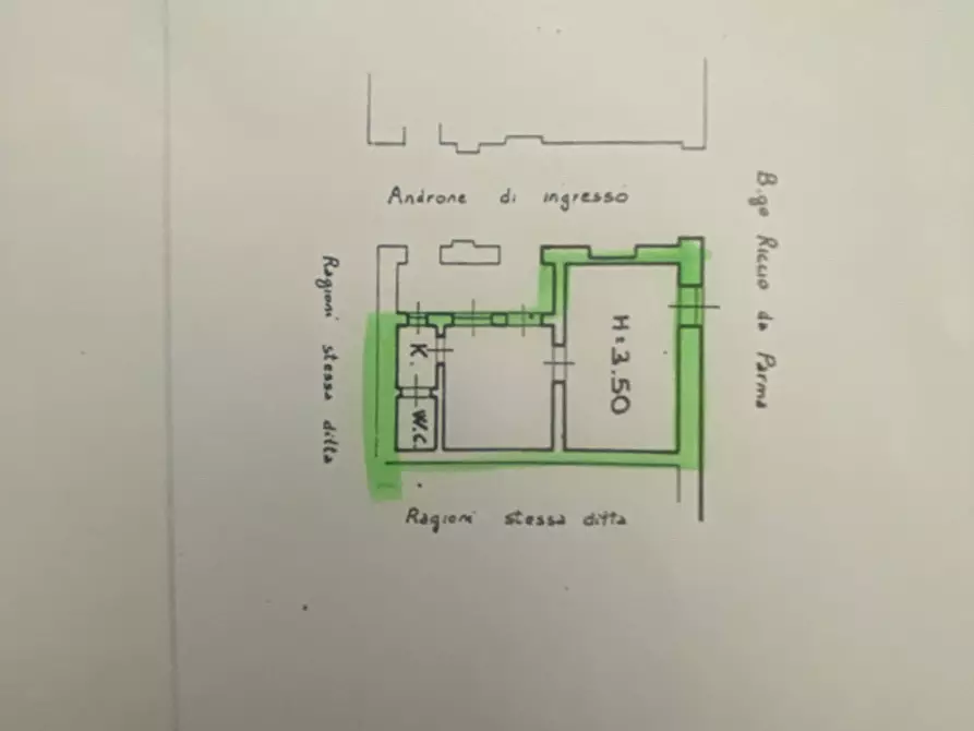 Immagine 4 di Appartamento in vendita  a Parma