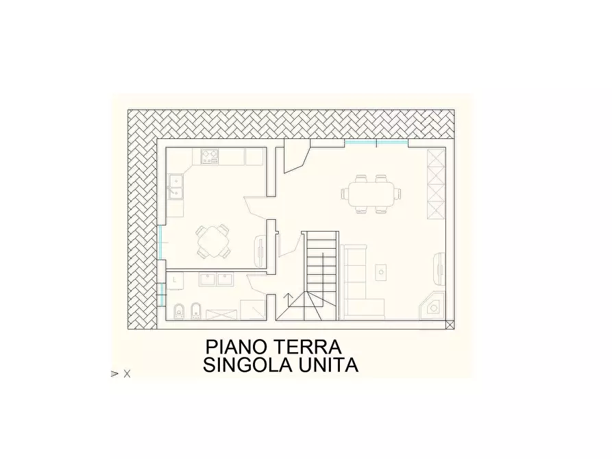 Immagine 7 di Casa semindipendente in vendita  a Perugia