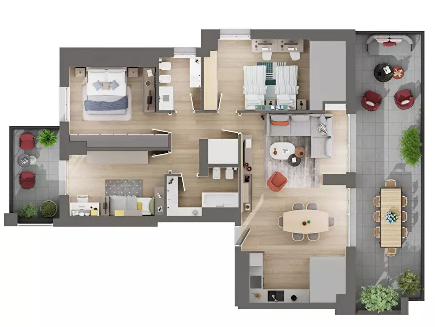 Immagine 7 di Attico in vendita  in Via San Rocco 8 a Segrate